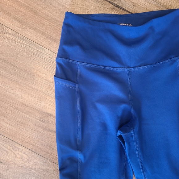 mondetta EUC, Women's Blue Legging capri with pockets. sz xs - Picture 5 of 9